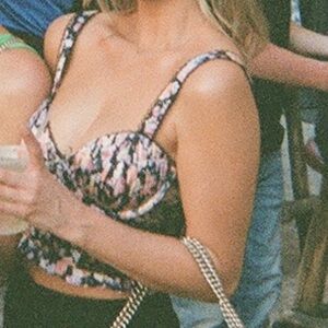 Floral Lace For Love & lemons Bustier Top